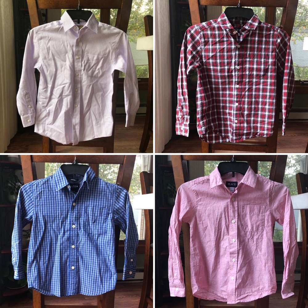 Boys Long Sleeve Button Up Bundle